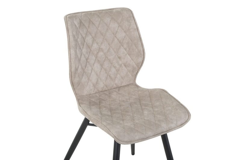 Lisle Spisestol i Kunstlær med Eukalyptuslook - Beige - Møbler - Stoler & lenestoler - Spisestuestoler & kjøkkenstoler
