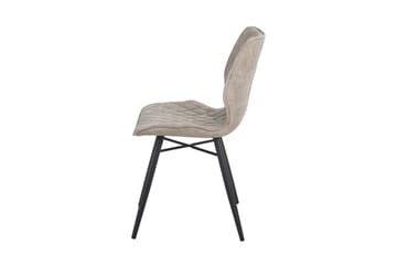 Lisle Spisestol i Kunstlær med Eukalyptuslook - Beige - Møbler - Stoler & lenestoler - Spisestuestoler & kjøkkenstoler