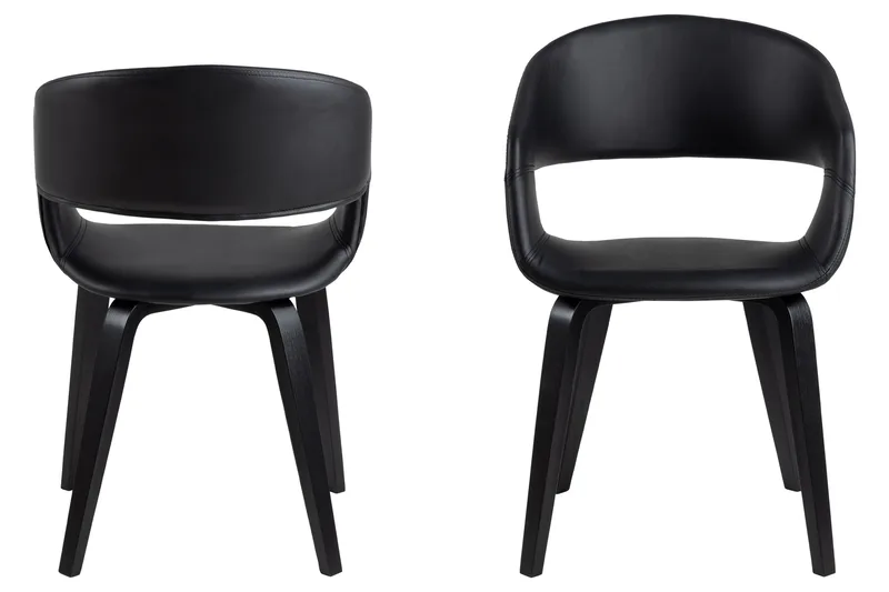 Loraina Lenestol - Sort - Møbler - Stoler & lenestoler - Spisestuestoler & kjøkkenstoler