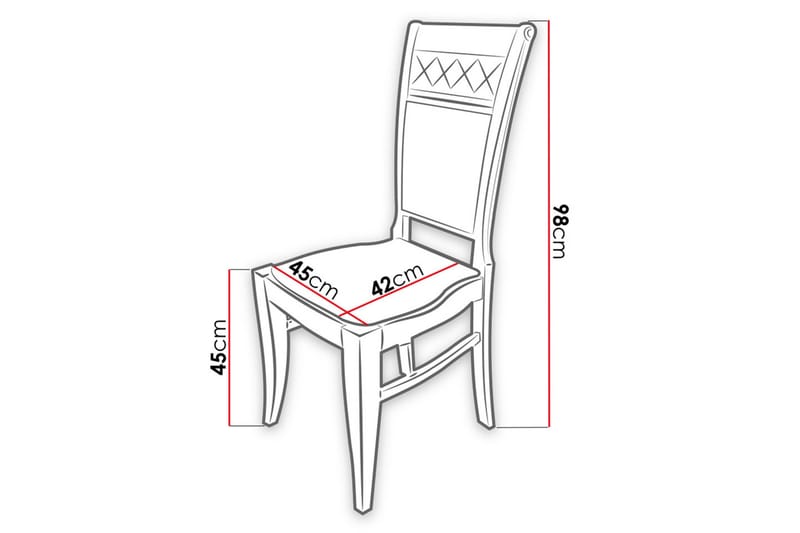 Lorella Spisestol - Plysch/Natur/Beige - Møbler - Stoler & lenestoler - Spisestuestoler & kjøkkenstoler
