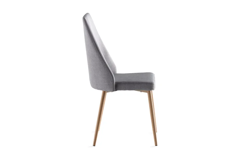 Ludvig Spisestol - Lysegrå/Eik - Møbler - Stoler & lenestoler - Spisestuestoler & kjøkkenstoler