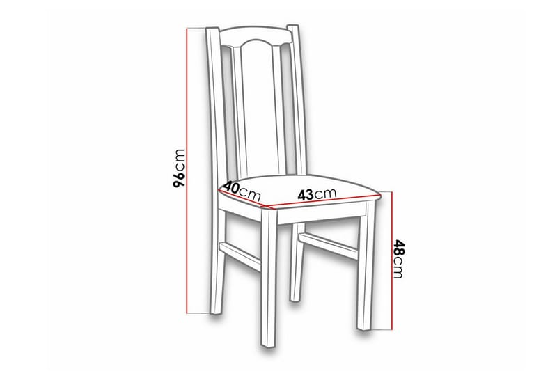 Lufti Matstol Black/White - Møbler - Stoler & lenestoler - Spisestuestoler & kjøkkenstoler
