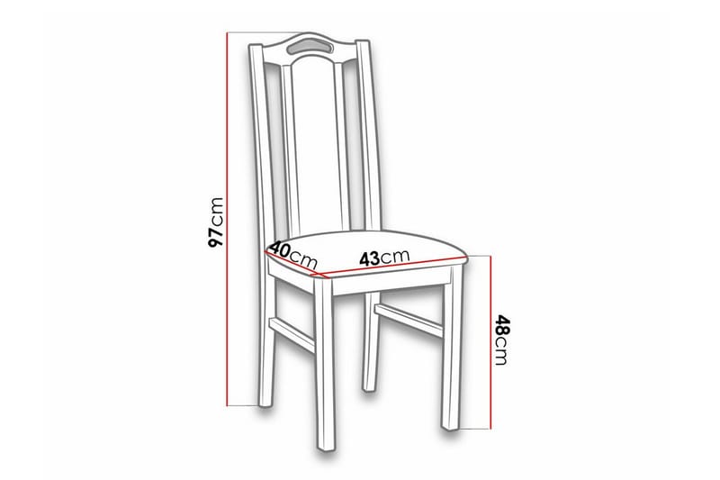 Lufti Matstol Wood/Black - Møbler - Stoler & lenestoler - Spisestuestoler & kjøkkenstoler