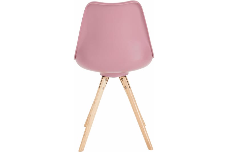 Malik Spisestol 2-pk - PU/Rosa/Eik - Møbler - Stoler & lenestoler - Spisestuestoler & kjøkkenstoler