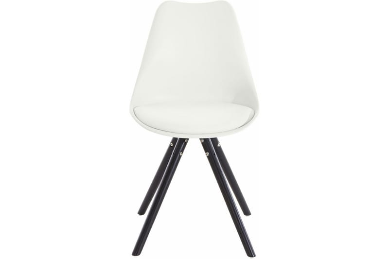 Malik Spisestol Kunstlær 2-pk - Hvit/Eik - Møbler - Stoler & lenestoler - Spisestuestoler & kjøkkenstoler