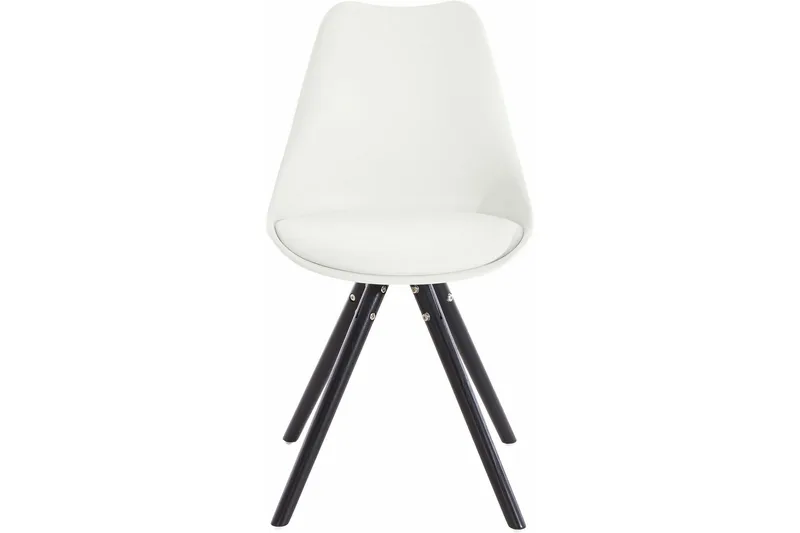 Malik Spisestol Kunstlær 2-pk - Hvit/Eik - Møbler - Stoler & lenestoler - Spisestuestoler & kjøkkenstoler