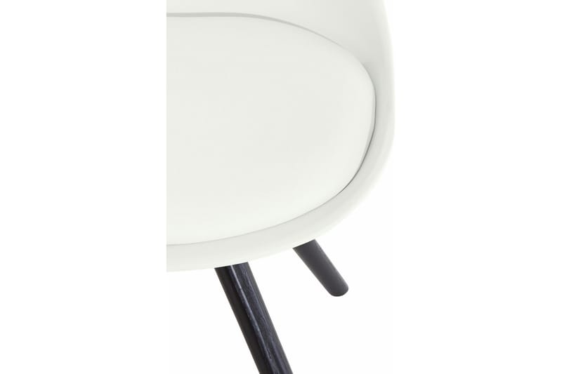 Malik Spisestol Kunstlær 2-pk - Hvit/Eik - Møbler - Stoler & lenestoler - Spisestuestoler & kjøkkenstoler