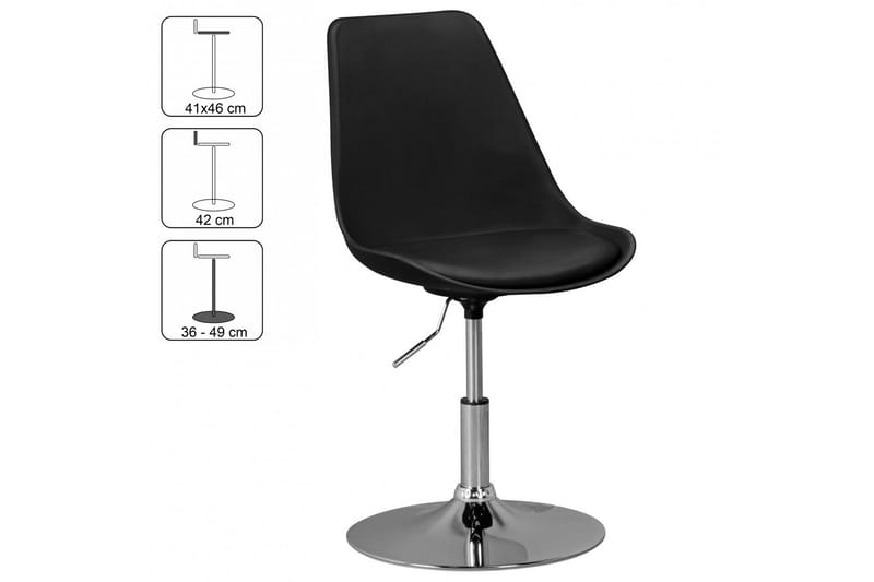 Mateel Stol - Svart - Møbler - Stoler & lenestoler - Spisestuestoler & kjøkkenstoler