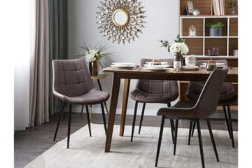 Melrose Design Spisestol i Kunstlær - Brun - Møbler - Stoler & lenestoler - Spisestuestoler & kjøkkenstoler