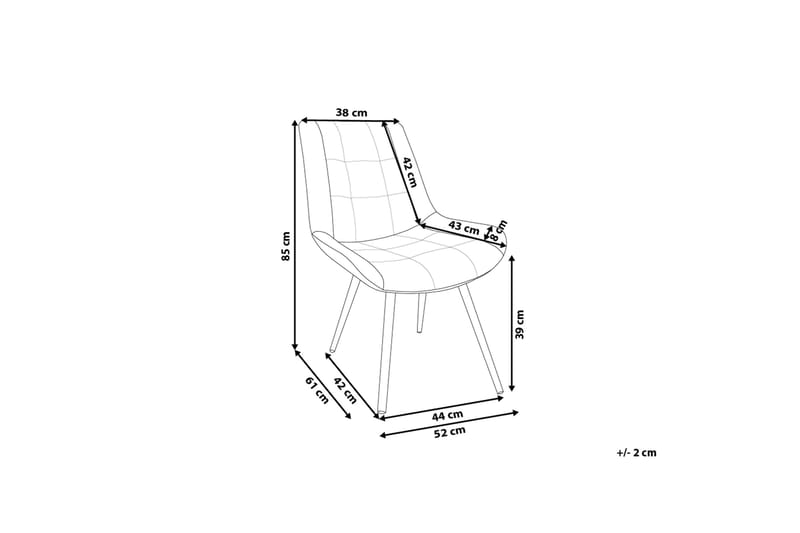Melrose Stol 2-pk - Brun - Møbler - Stoler & lenestoler - Spisestuestoler & kjøkkenstoler