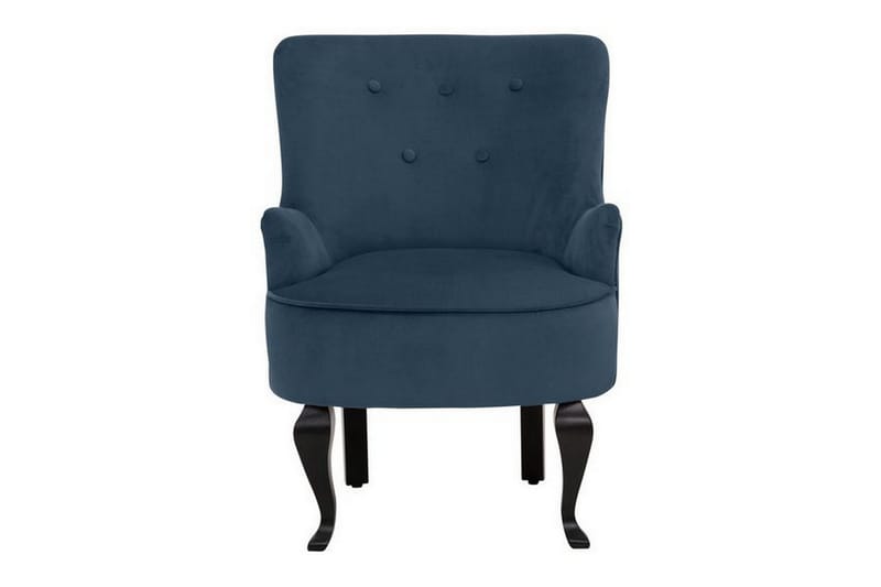 Merit Spisestol Fløyel - Blå - Møbler - Stoler & lenestoler - Lenestoler