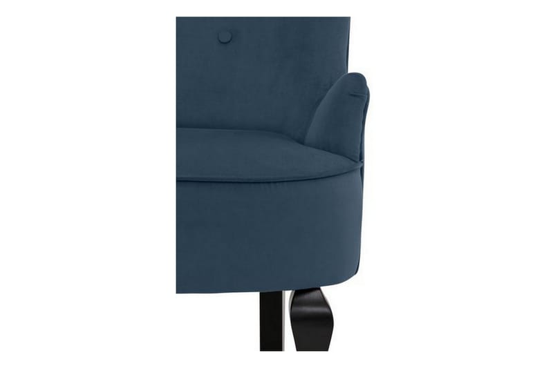 Merit Spisestol Fløyel - Blå - Møbler - Stoler & lenestoler - Lenestoler