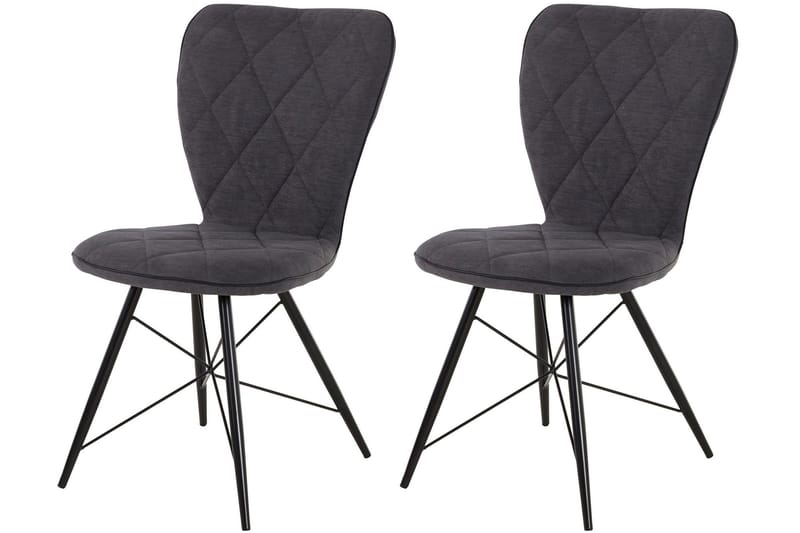 Mimia Spisestol 2-pk - Antrasitt - Møbler - Stoler & lenestoler - Spisestuestoler & kjøkkenstoler