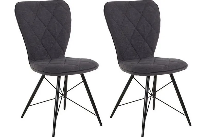 Mimia Spisestol 2-pk, Antrasitt