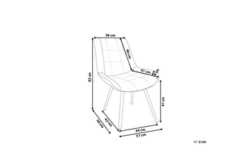 Mustadfors Fløyelsstol 2-pk - Grønn - Møbler - Stoler & lenestoler - Spisestuestoler & kjøkkenstoler