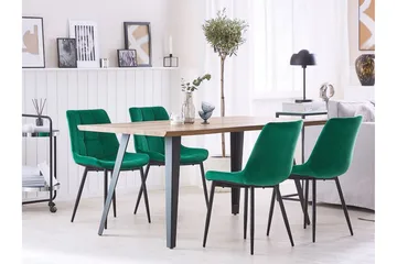 Mustadfors Fløyelsstol 2-pk - Grønn - Møbler - Stoler & lenestoler - Spisestuestoler & kjøkkenstoler