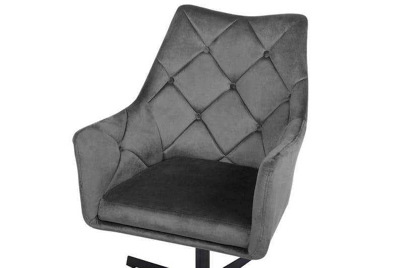 Najor Stol Fløyel - Grå - Møbler - Stoler & lenestoler - Spisestuestoler & kjøkkenstoler