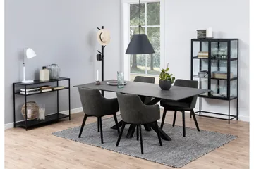 Naquasha Karmstol - Grå/Svart - Møbler - Stoler & lenestoler - Spisestuestoler & kjøkkenstoler