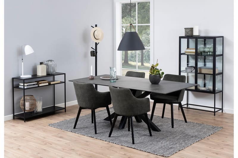 Naquasha Karmstol - Grå/Svart - Møbler - Stoler & lenestoler - Spisestuestoler & kjøkkenstoler