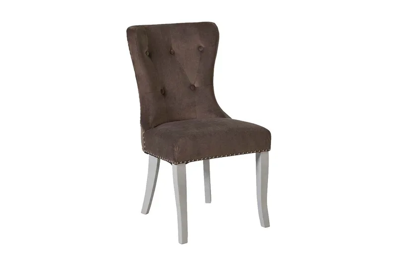 Nasra Kjøkkenstol, Hvit/Grå