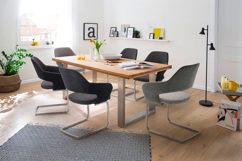 Newcastles Karmstol - Brun/Sølv - Møbler - Stoler & lenestoler - Spisestuestoler & kjøkkenstoler