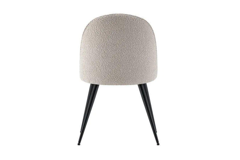 Nibe Plus spisestol - Sand Bouclé/Metallben Svart - Møbler - Stoler & lenestoler - Spisestuestoler & kjøkkenstoler