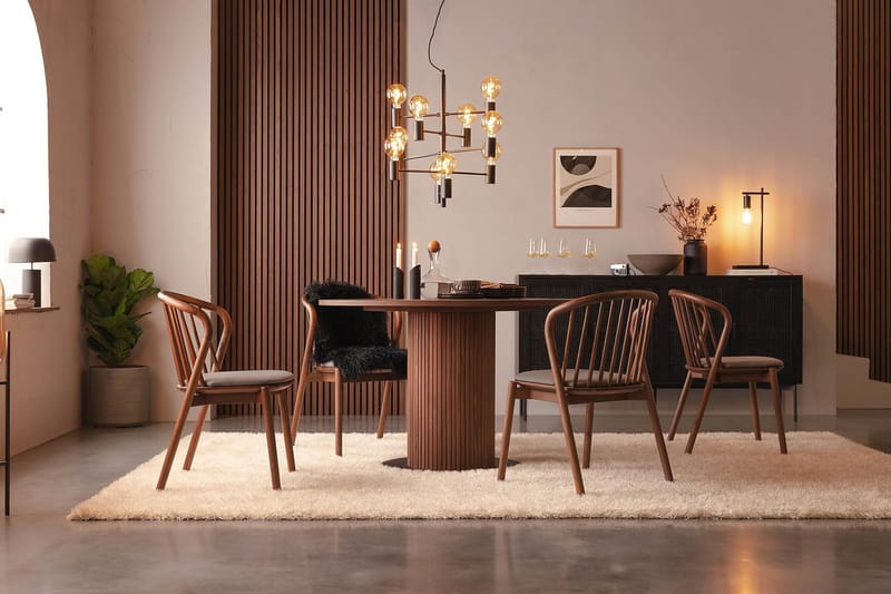 Noira Spisestol - Valnøtt / Brun - Møbler - Stoler & lenestoler - Spisestuestoler & kjøkkenstoler