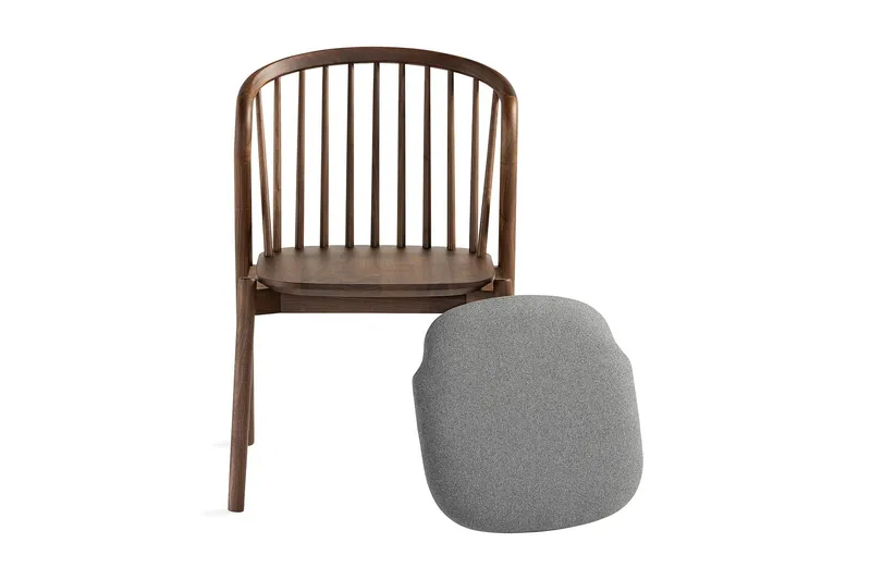 Noira Spisestol - Valnøtt / Brun - Møbler - Stoler & lenestoler - Spisestuestoler & kjøkkenstoler