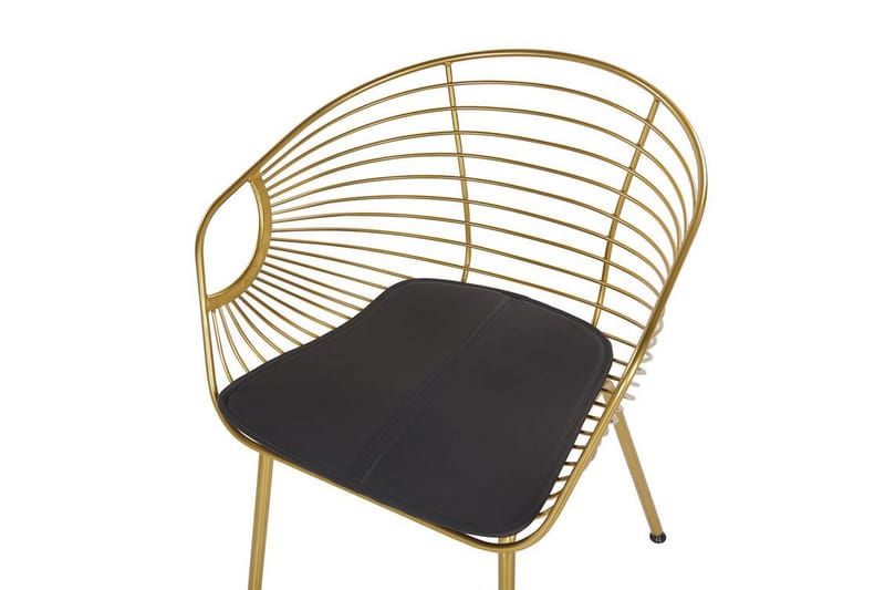 Nyac Stol 2-pk - Gull/Kunstskinn - Spisestuestoler & kjøkkenstoler - Karmstoler