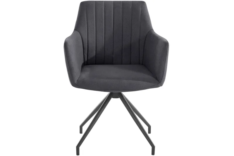 Orielah Karmstol - Antrasitt - Møbler - Stoler & lenestoler - Spisestuestoler & kjøkkenstoler