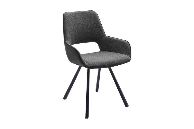 Paran Spisestol 4 Ben Svängbar, Grå