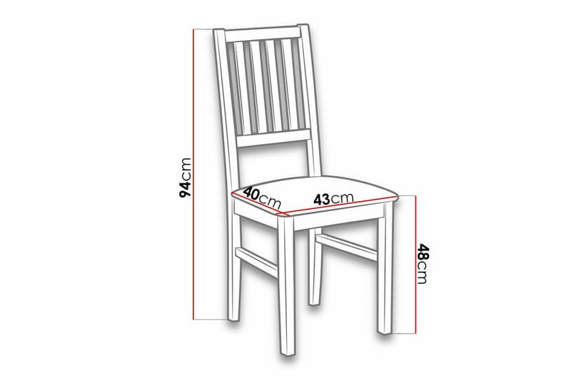 Patrickswell Matstol Black/White - Møbler - Stoler & lenestoler - Spisestuestoler & kjøkkenstoler