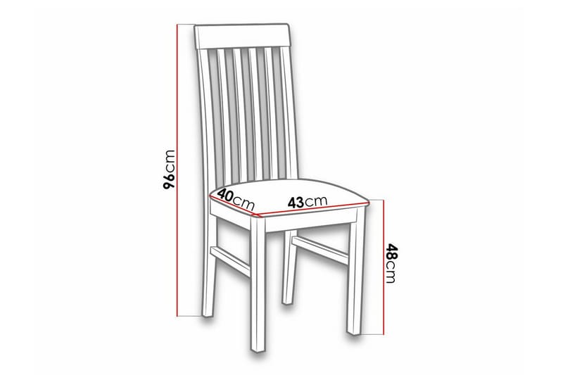 Patrickswell Matstol White/Black - Møbler - Stoler & lenestoler - Spisestuestoler & kjøkkenstoler