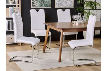 Picknes Dining Spisestol 2- pk - Kunstskinn / Kremhvit - Møbler - Stoler & lenestoler - Spisestuestoler & kjøkkenstoler