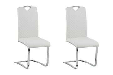 Picknes Dining Spisestol 2- pk - Kunstskinn / Kremhvit - Møbler - Stoler & lenestoler - Spisestuestoler & kjøkkenstoler