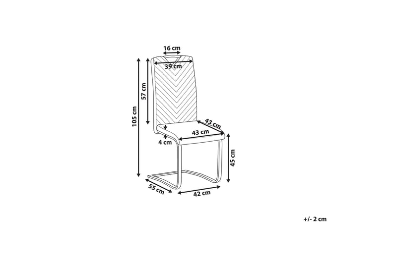 Picknes Spisestol 2-pk - Svart - Møbler - Stoler & lenestoler - Spisestuestoler & kjøkkenstoler