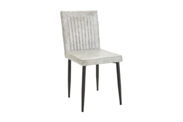 Pinon Spisestol Kunstlær 2-pk - Lysegrå - Møbler - Stoler & lenestoler - Spisestuestoler & kjøkkenstoler