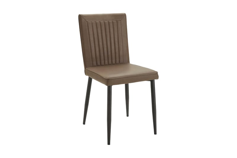Pinon Spisestol Kunstlær 2-pk - Brun - Møbler - Stoler & lenestoler - Spisestuestoler & kjøkkenstoler