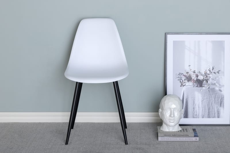 Polar Spisestol - Hvit/Svart - Møbler - Stoler & lenestoler - Spisestuestoler & kjøkkenstoler