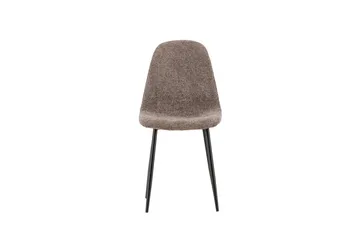 Polar Spisestol i Bouclé med Metallben - Taupe - Møbler - Stoler & lenestoler - Spisestuestoler & kjøkkenstoler
