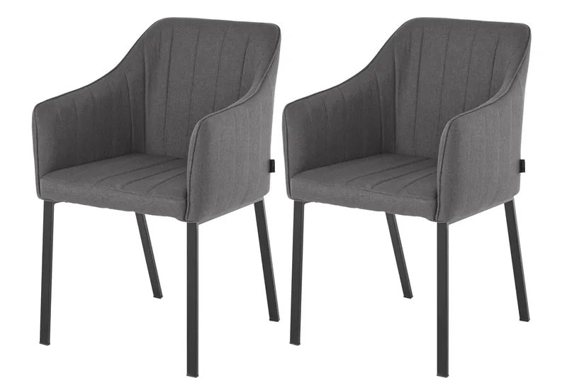 Pukarp Karmstol - Antrasitt - Møbler - Stoler & lenestoler - Spisestuestoler & kjøkkenstoler