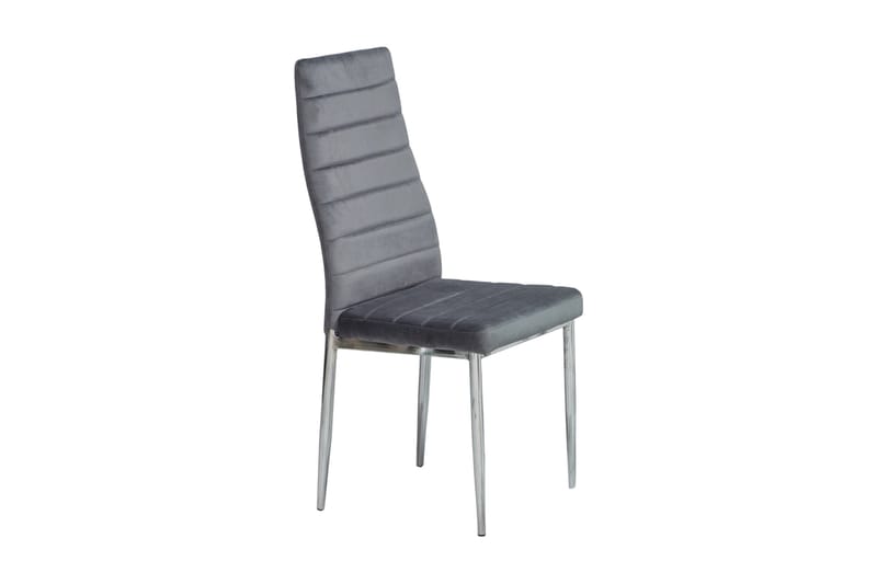 Rogna Spisestol 4-pk - Grå/Sølv - Møbler - Stoler & lenestoler - Spisestuestoler & kjøkkenstoler