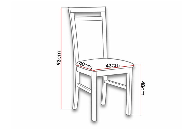 Roma Matstol Black - Møbler - Stoler & lenestoler - Spisestuestoler & kjøkkenstoler