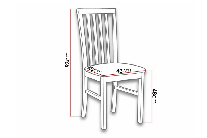 Roma Matstol Brown||Black - Møbler - Stoler & lenestoler - Spisestuestoler & kjøkkenstoler