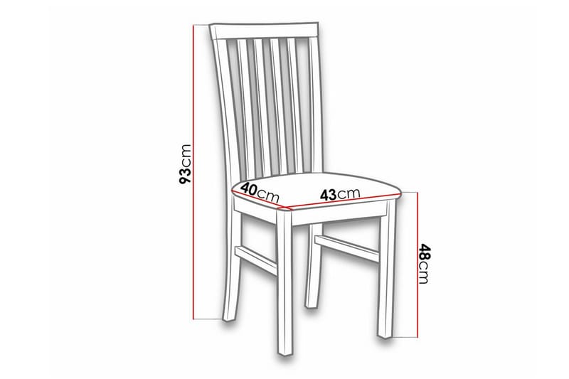 Roma Matstol Brown||Black - Møbler - Stoler & lenestoler - Spisestuestoler & kjøkkenstoler