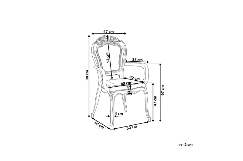 Ronshausen Stol 2-pk - Svart - Møbler - Stoler & lenestoler - Spisestuestoler & kjøkkenstoler