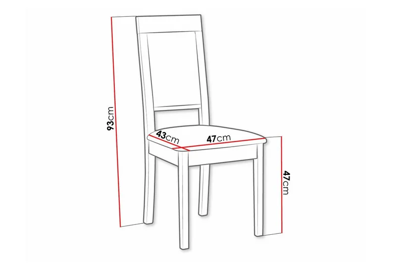 Rowden Spisestol - Grå - Møbler - Stoler & lenestoler - Spisestuestoler & kjøkkenstoler