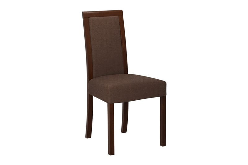 Rowden Spisestol i Stoff med Trestativ, Brun