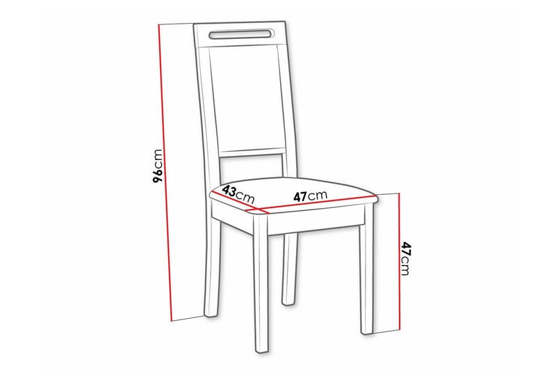 Rowden Spisestol - Svart - Møbler - Stoler & lenestoler - Spisestuestoler & kjøkkenstoler