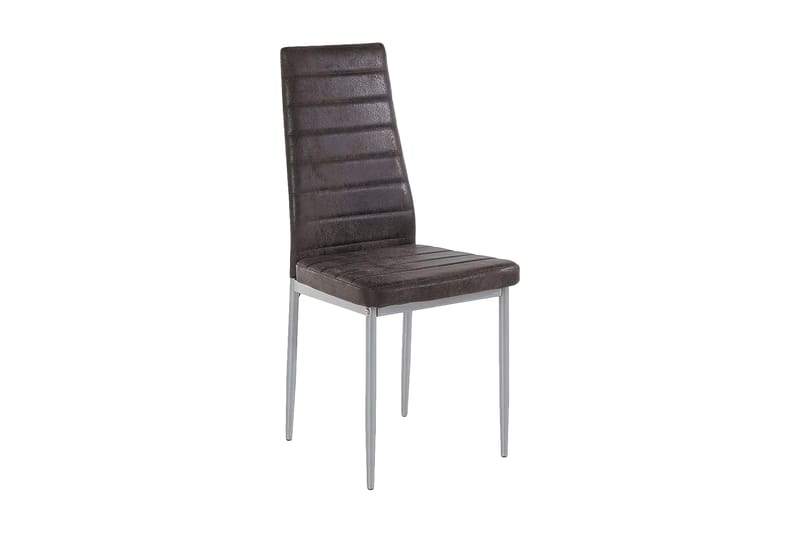 Sabie Spisestol Microfiber 4-pk - Grå/Mørkegrå - Møbler - Stoler & lenestoler - Spisestuestoler & kjøkkenstoler